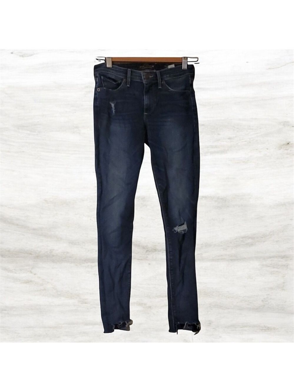 Lucky Brand Jeans Women's Size 00 24 Blue Skinny Jeans Ava Skinny Ankle Boho